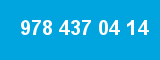 978 437 04 14 978 437 04 14